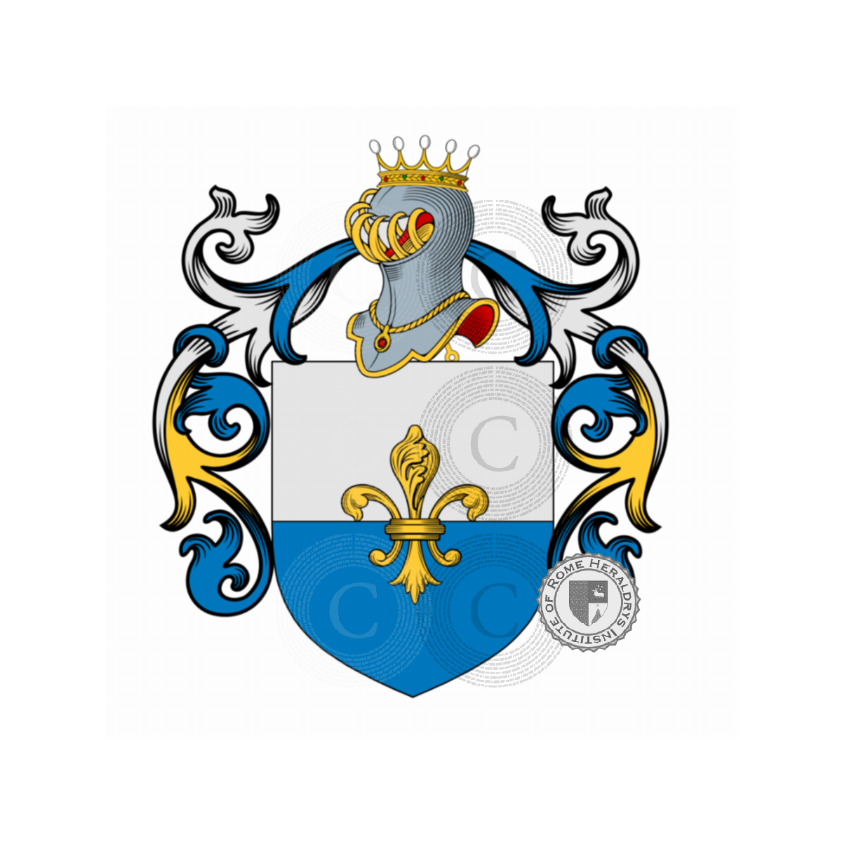 Escudo de la familiaVenerosi, Agostini,Veneruso