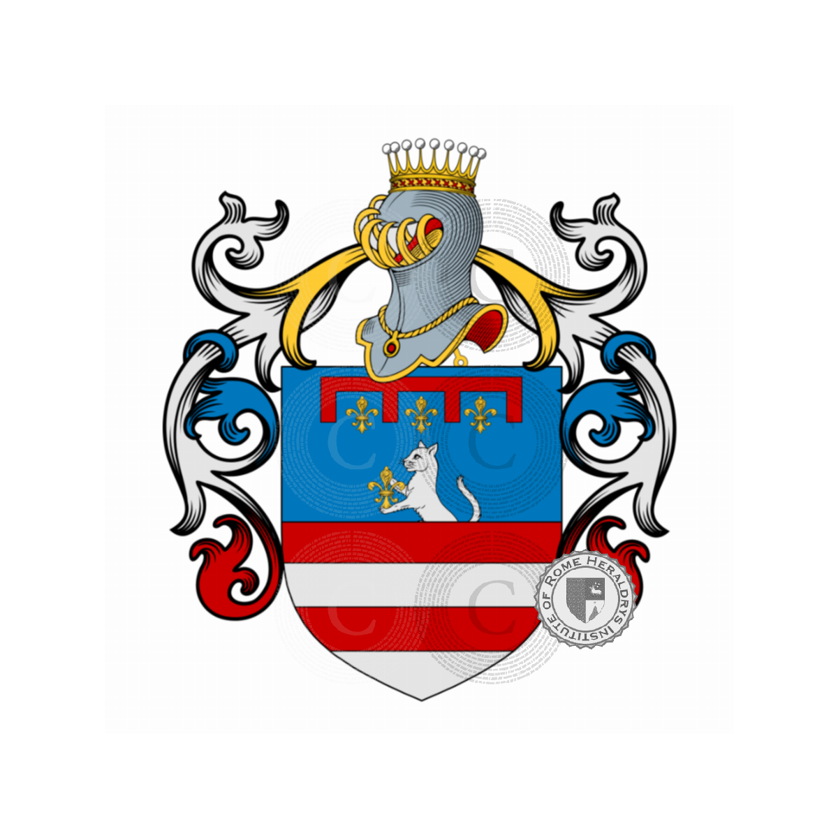 Wappen der FamilieMarchesi, Marchesi da Cortona,Marchesi de taddei