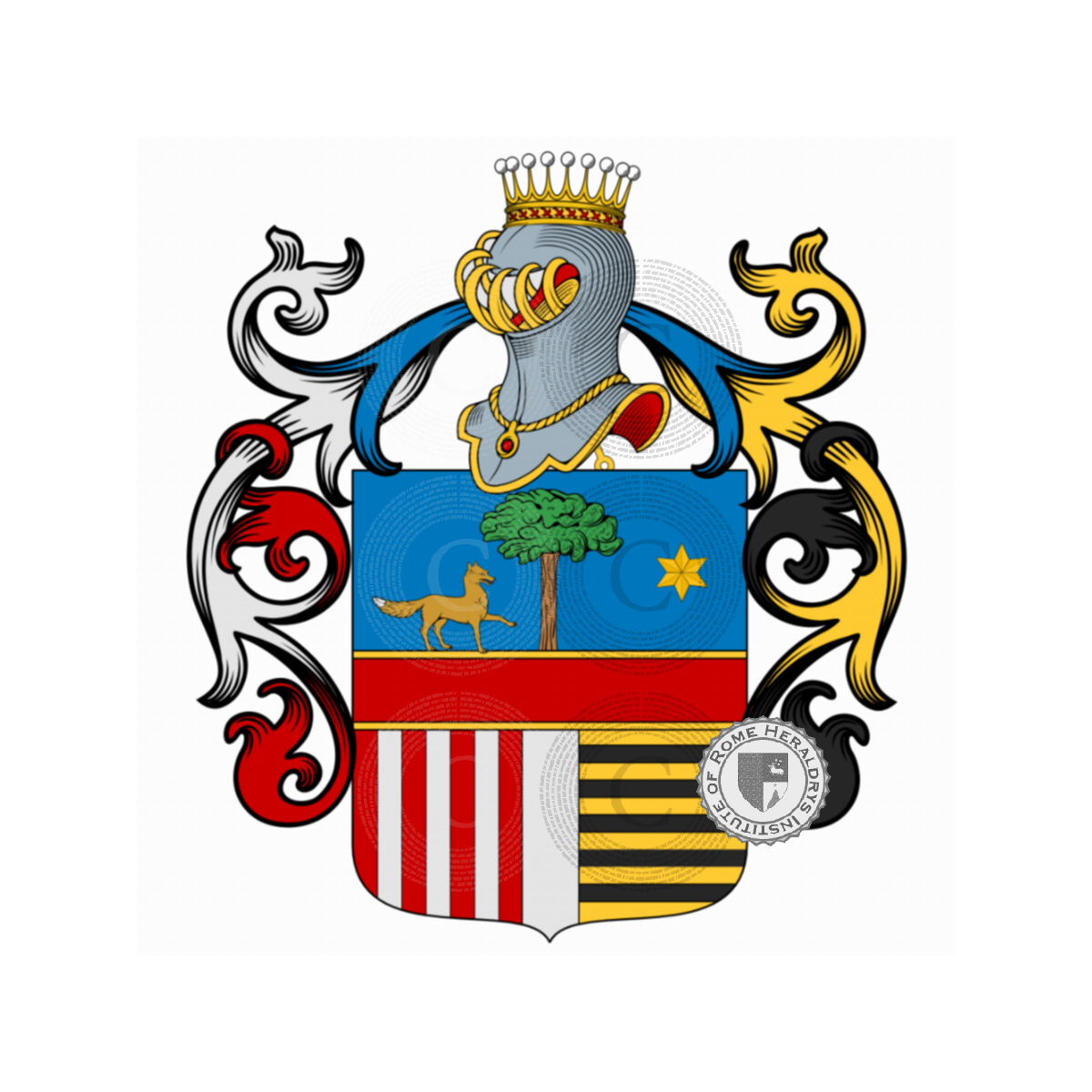 Coat of arms of familyVolpe di Prignano, Volpe