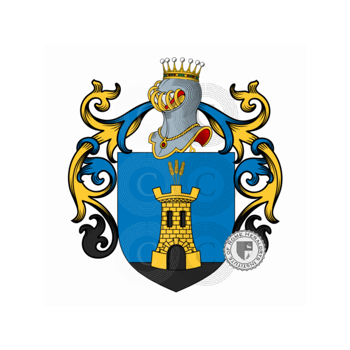 Coat of arms of familyBoscello, Boscello,Buxello