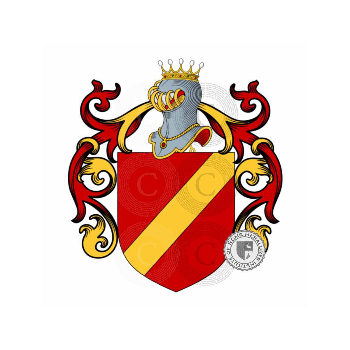 Coat of arms of familyLelli dits Randolfi, de Lelli,de Lello,di Lello,Lelio,Lelllo,Nicoli,Randolfi