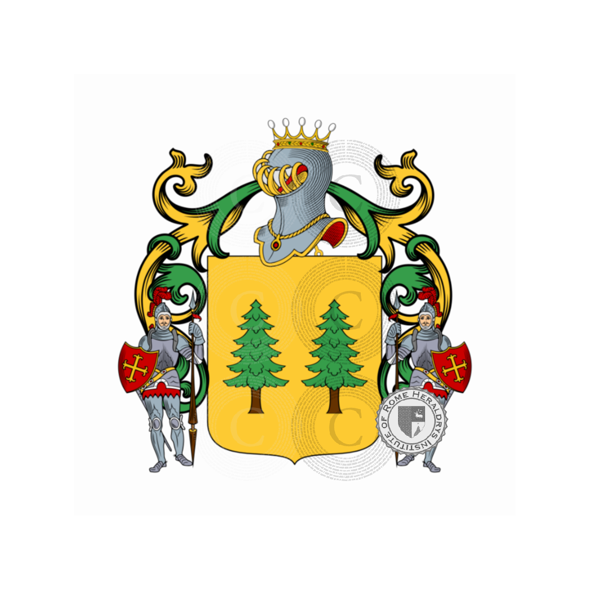 Escudo de la familiaSusinno, Susenelli,Susini,Susinno