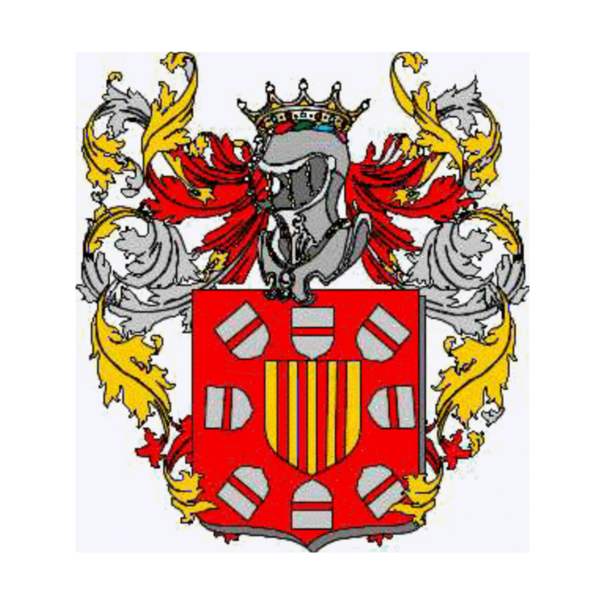 Wappen der FamilieAyerbo d'Aragona