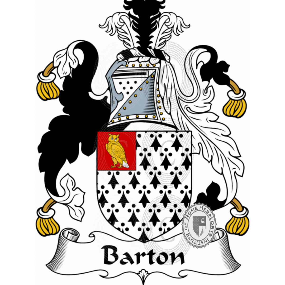 Escudo de la familiaBarton