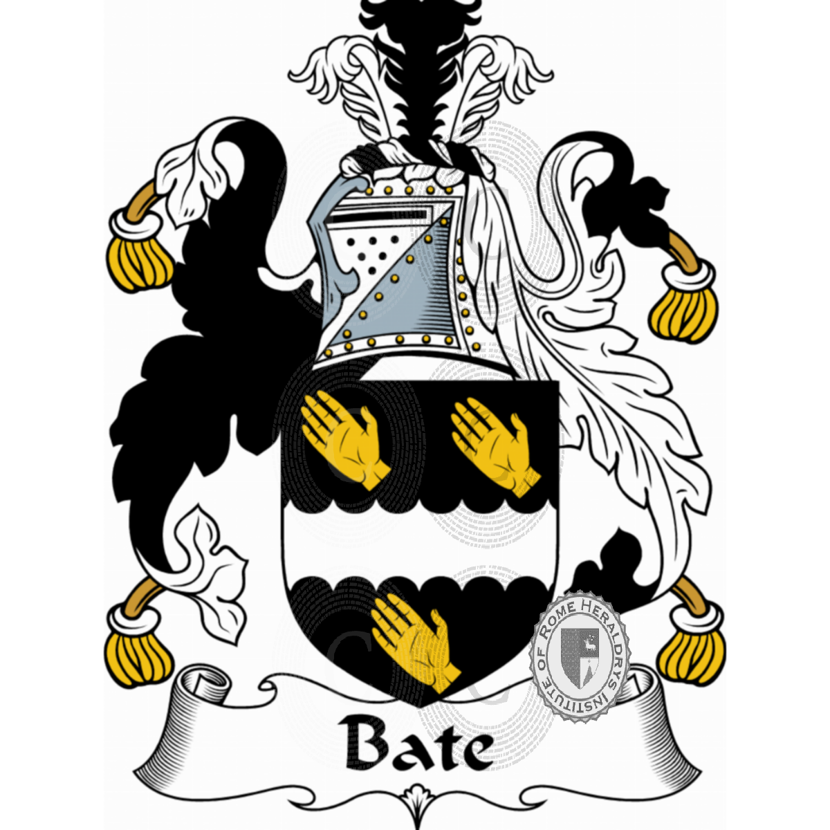 Bates Bates Familie Crest Familienname Mantel Von Arme Braunes Leder Keyring Graviert 