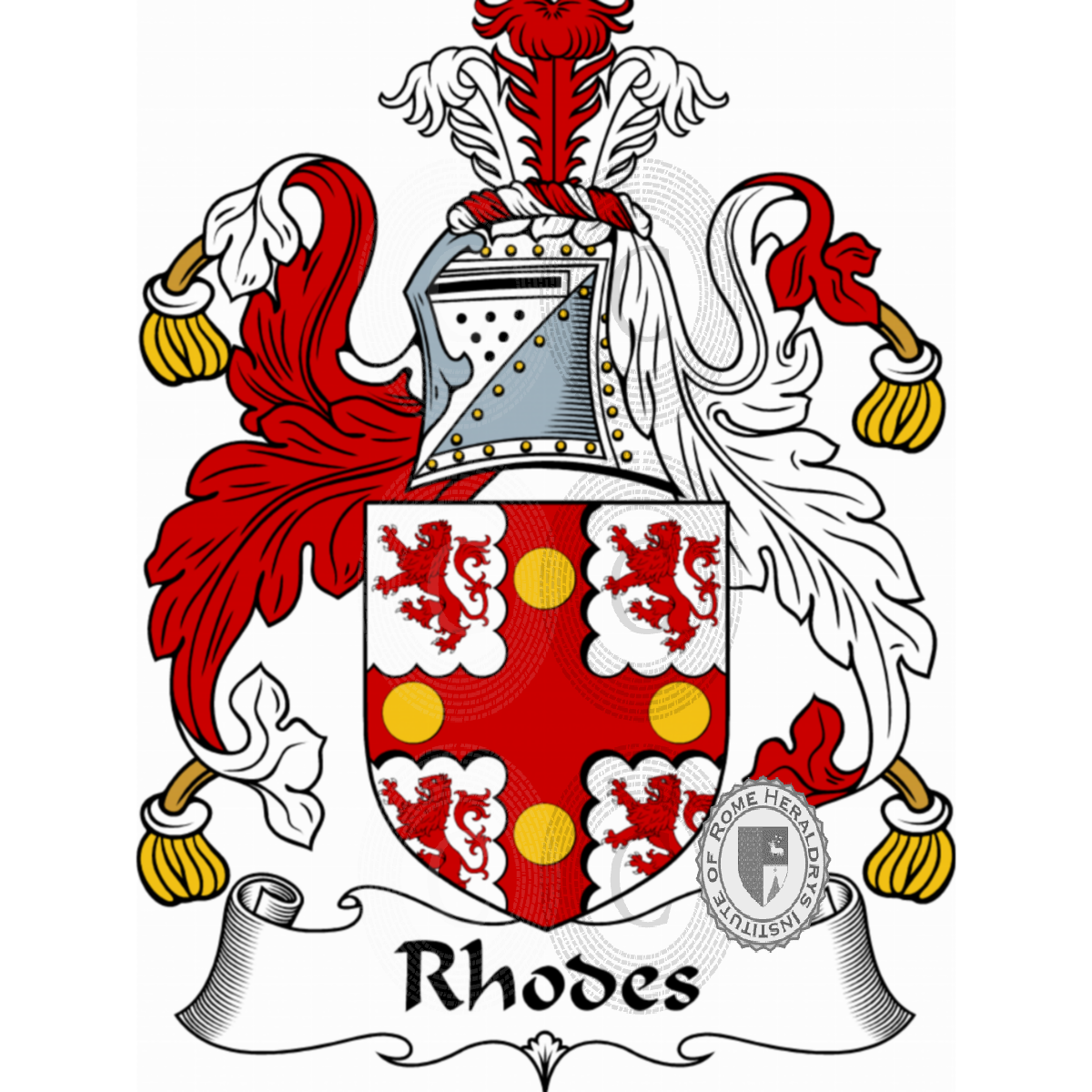Coat of arms of familyRhodes