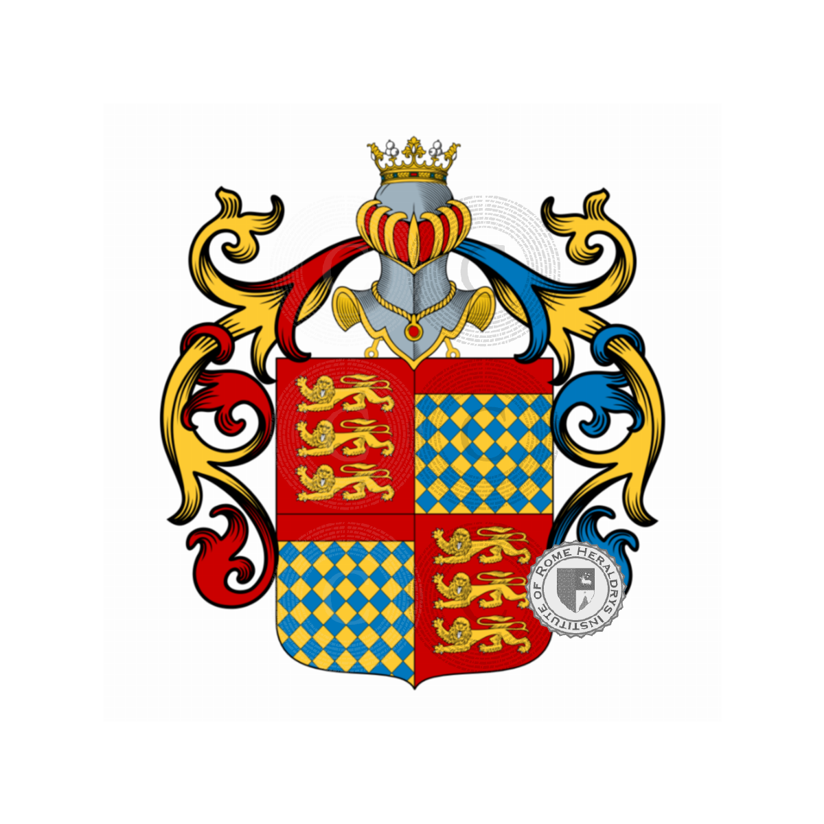 Coat of arms of familyBouchard, Bouchard d'Aubeterre,Bouchard de Méhérenc,Bouchard de Saint Privat-d'Allier