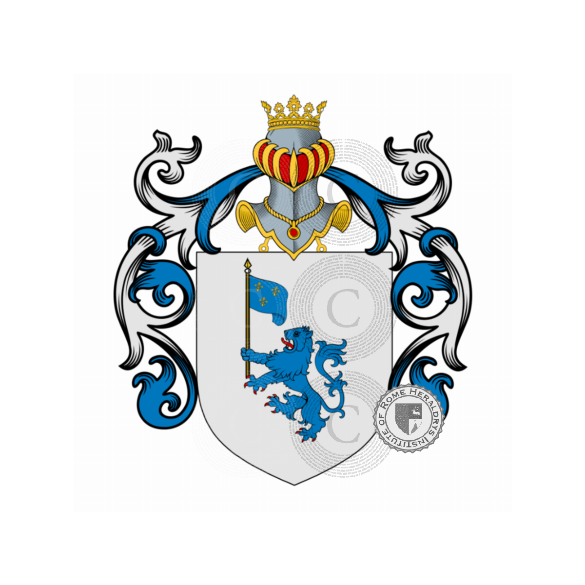 Escudo de la familiaAcciaioli, Acciaioli,Acciaresi,Acciarini