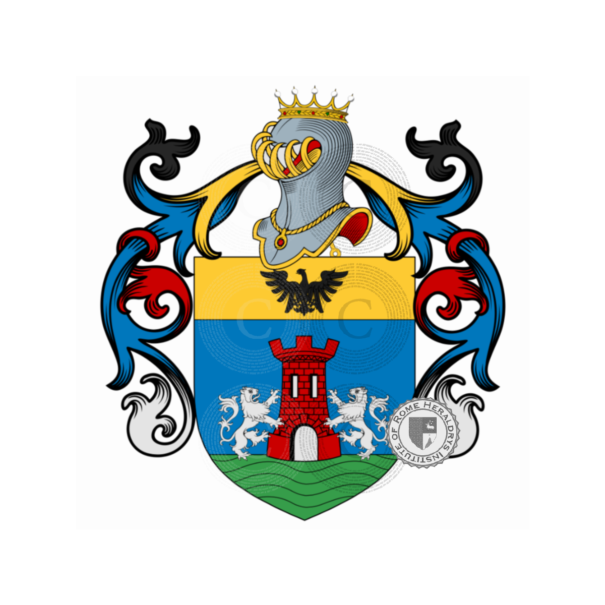 Wappen der FamiliePiscator, Pescatore,Piscator