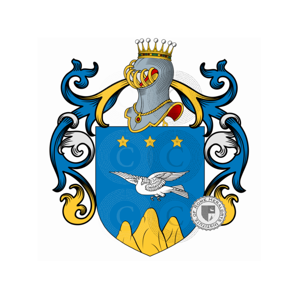 Escudo de la familiaGuzzolino, Consolini,Guzzolino