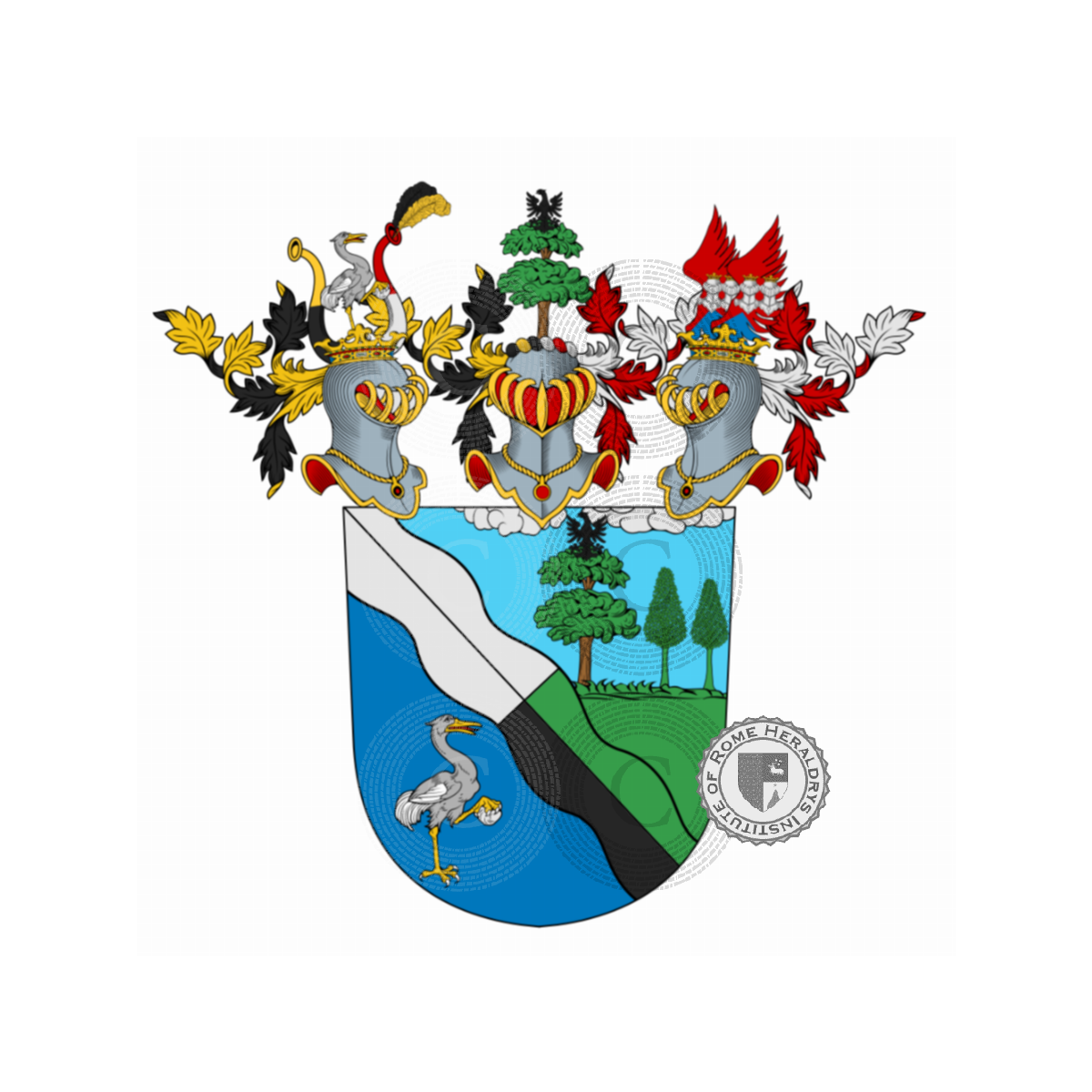 Wappen der FamilieHermanns, Ehrmann,Ehrmanns,Ehrmanns zum Schlugg