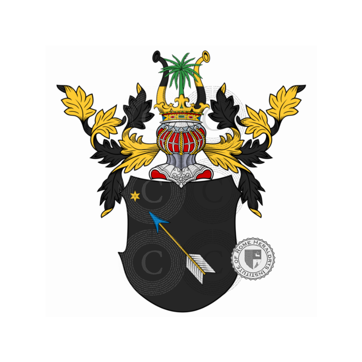 Coat of arms of familyZapf, Zappe,Zappo