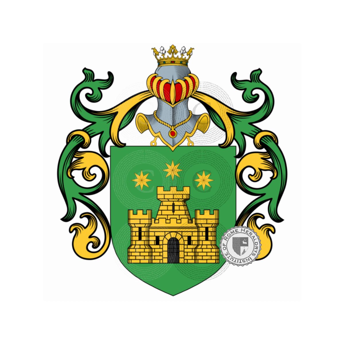 Escudo de la familiaPolizzi, Bernabé,Bernabé de Saint-Gervais,de Bernabé,de Bernabé de La Haye