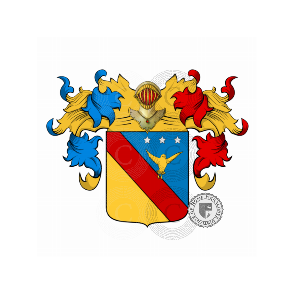 Escudo de la familiaMerlo, Minnucci,Minucciani,Minuccio
