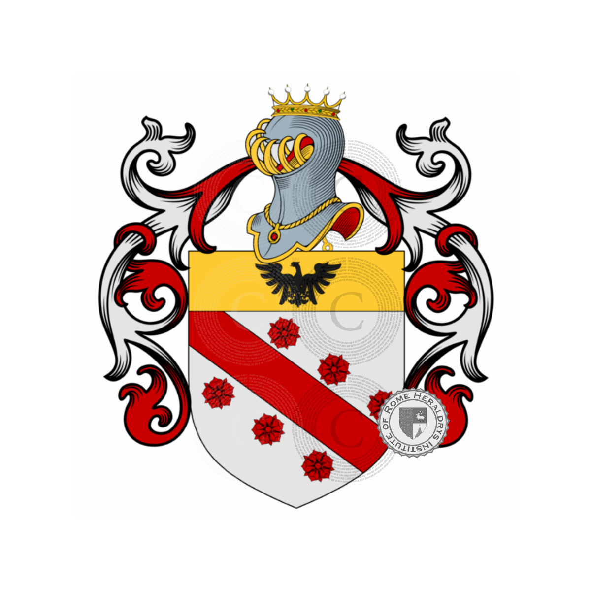 Wappen der FamilieTomassini Occhini, Tomasini