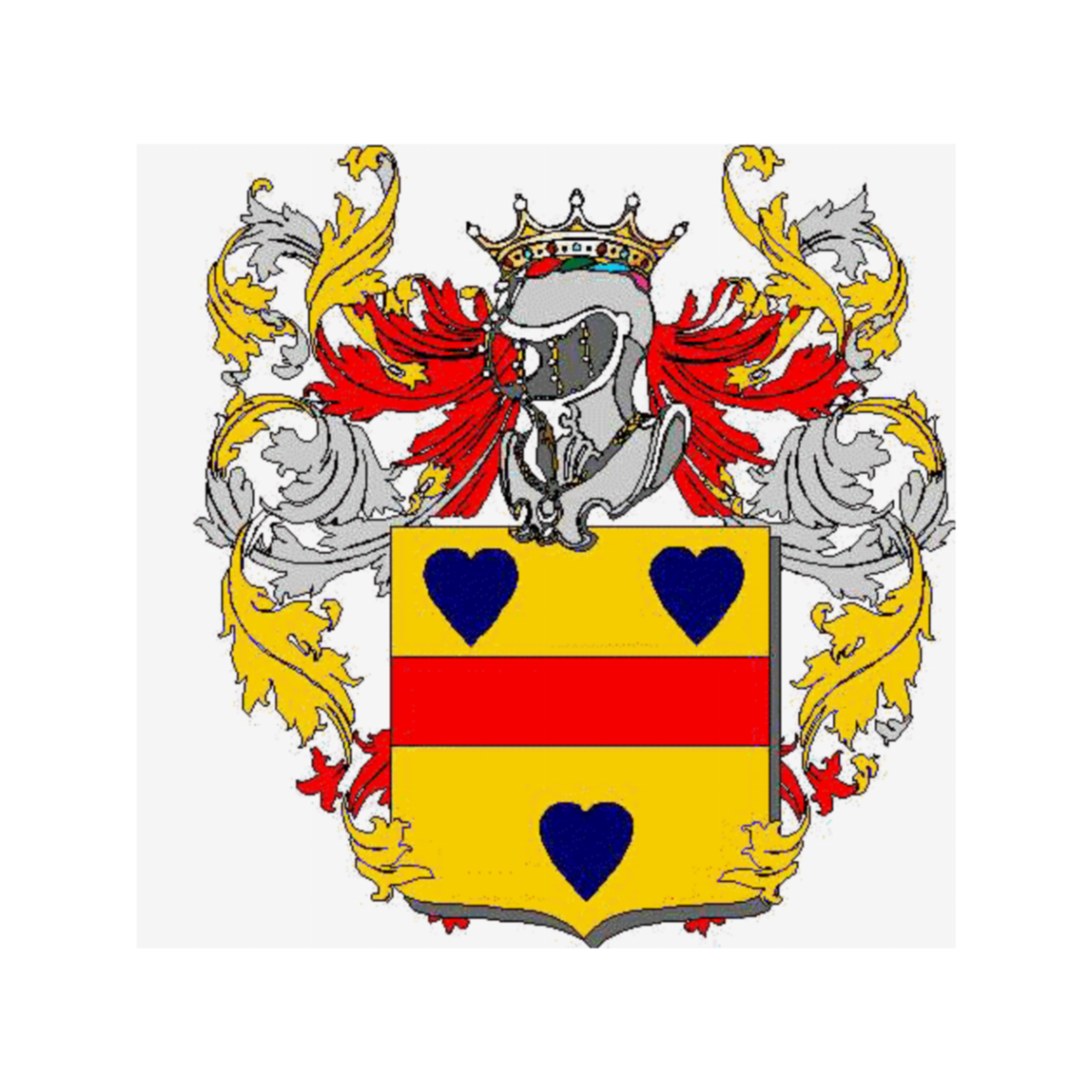 Escudo de la familiaAmadori, Amadore,Amadori del Lion d'Oro,d'Amadore