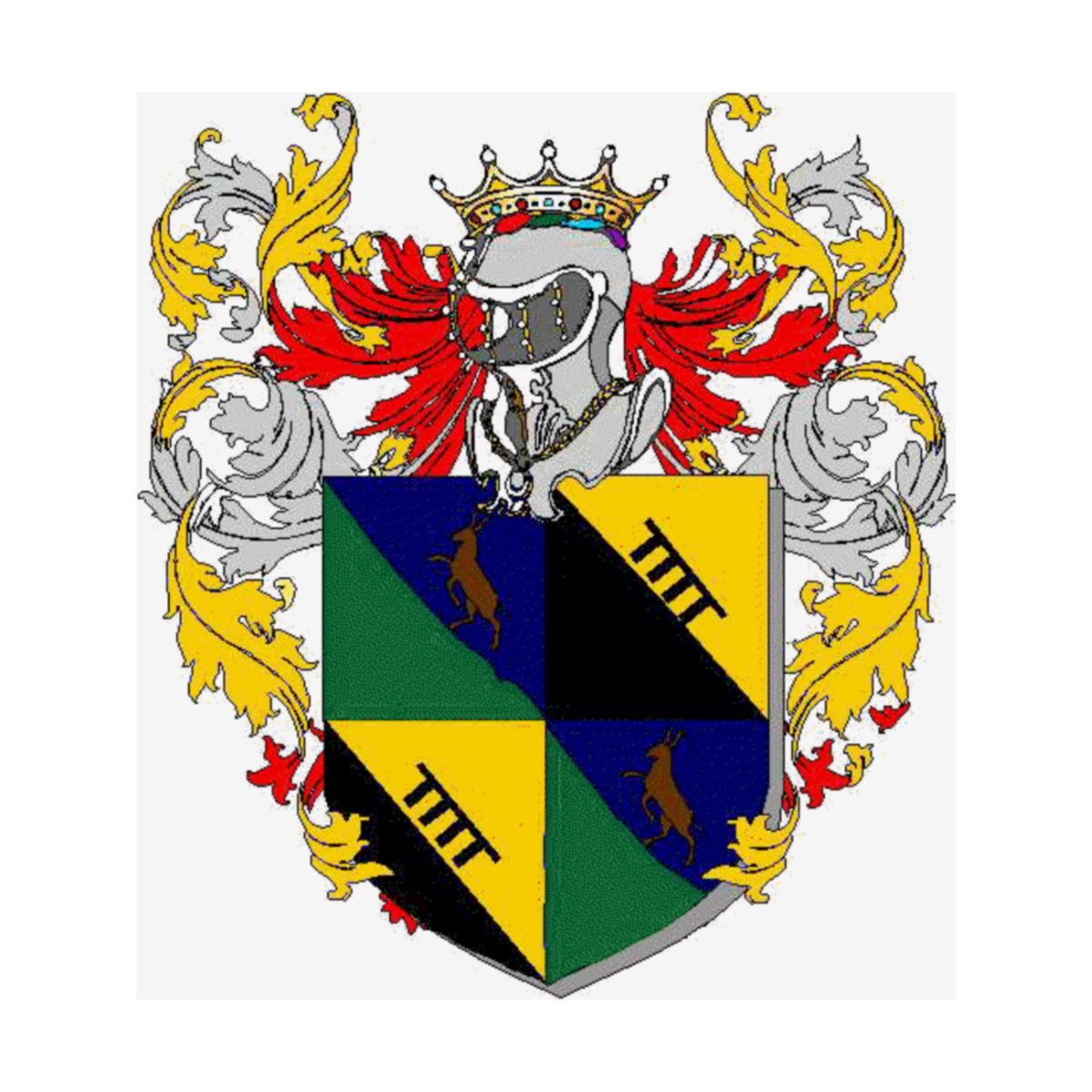 Wappen der FamilieBarbasetti, Barbaceto,Barbacetto,Barbazetti