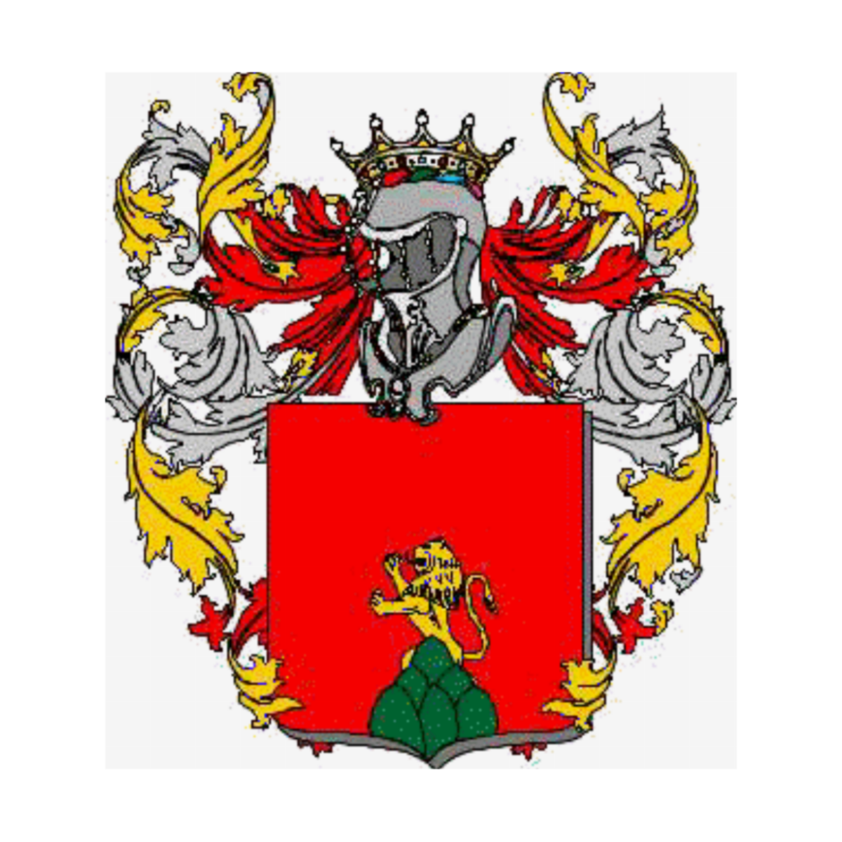 Coat of arms of familyRinaldini, Rinaldini Trombetti,Trombetti