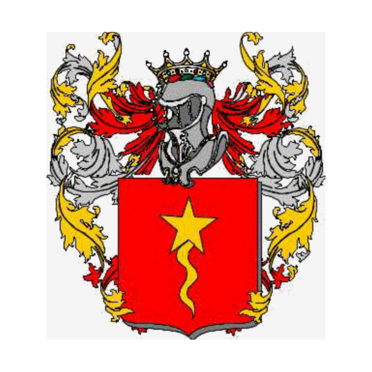 Escudo de la familiaRossi, Rossi,Russo