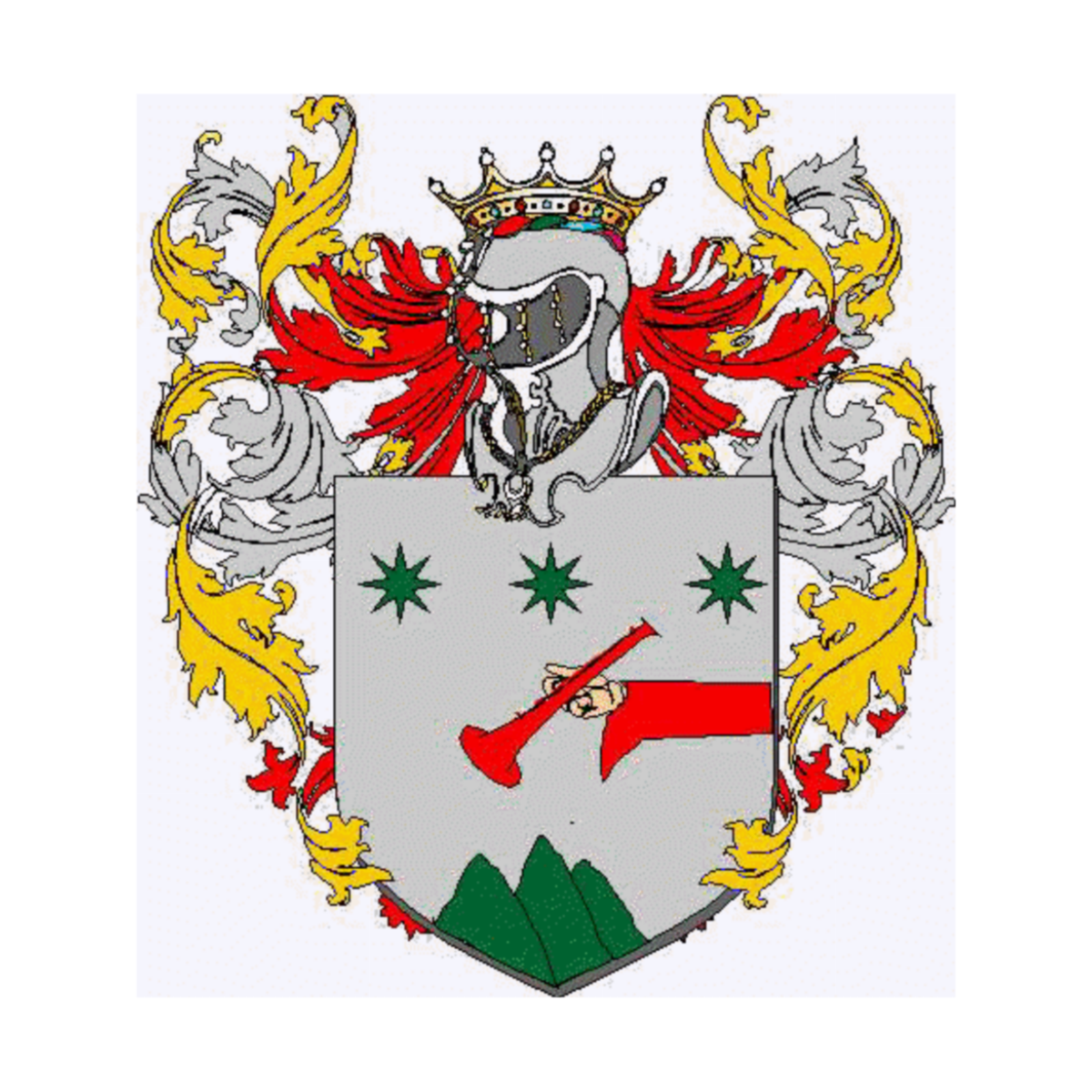 Coat of arms of familySordina, Bordina,Cordina,Lordina,Sordino