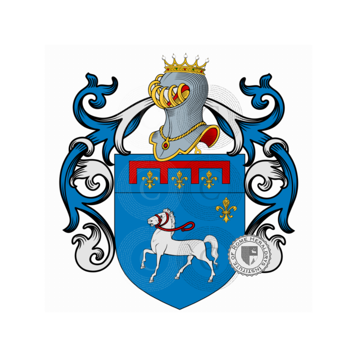 Escudo de la familiaCavallini, Caballini
