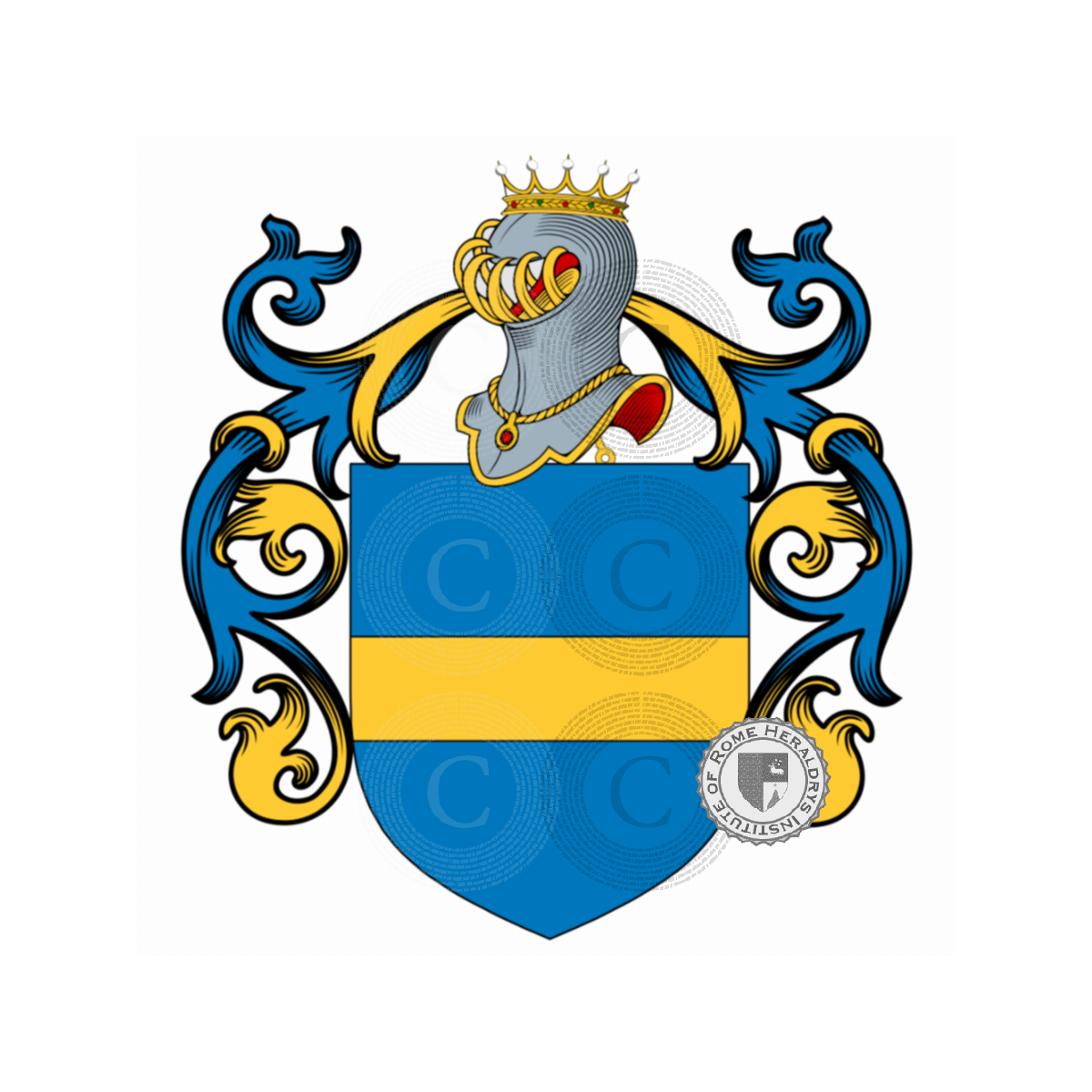 Escudo de la familiaFabbrini, Ciabattini,Fabbrini del Drago,Fabbrini del Lion Rosso,Fabbrini della Scala,Fabrini,Fabrini delle Stelle,Fambrini