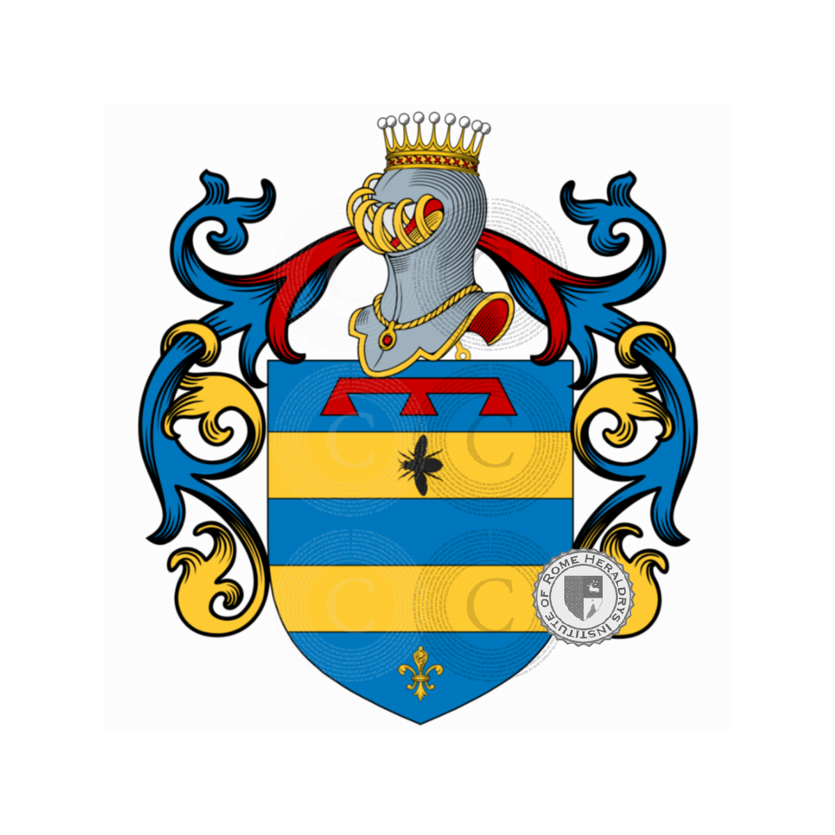 Coat of arms of familyMosca, Mosca de' Mettoni,Mosca San Martino,Moschi