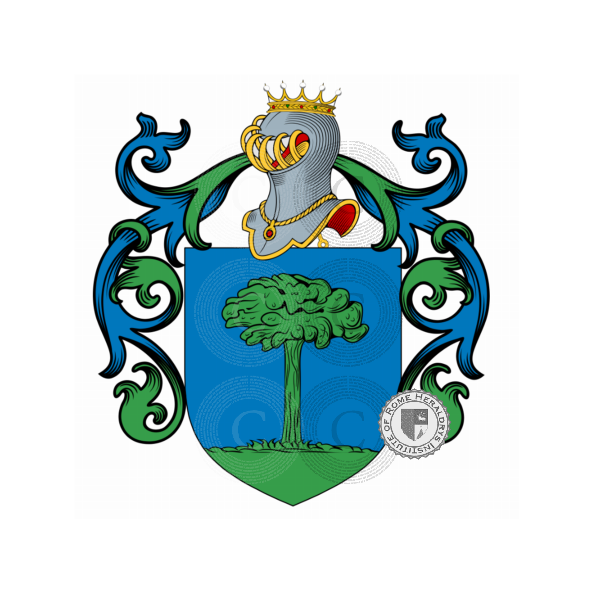 Escudo de la familiaAlberi, Albero,Alveri