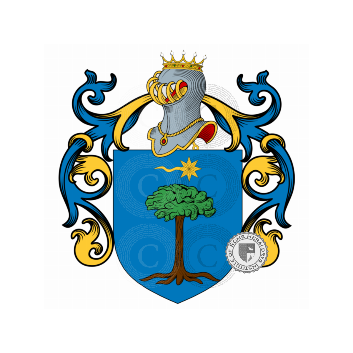 Escudo de la familiaMoresi, Moresio,Moresius