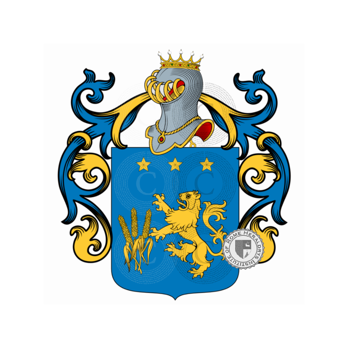 Escudo de la familiaTartaglione, Tartagliones,Tartallonus