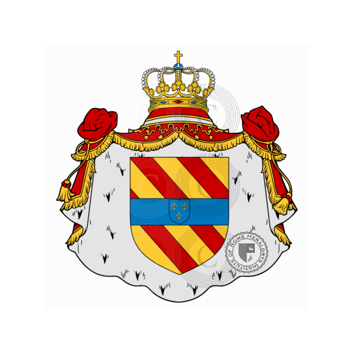 Wappen der FamilieCorsini, Corsina,Corsini Borghini,Corsino