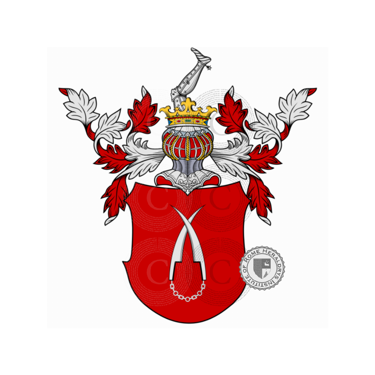 Wappen der FamilieGlauch, Glauchau,Gluchawski