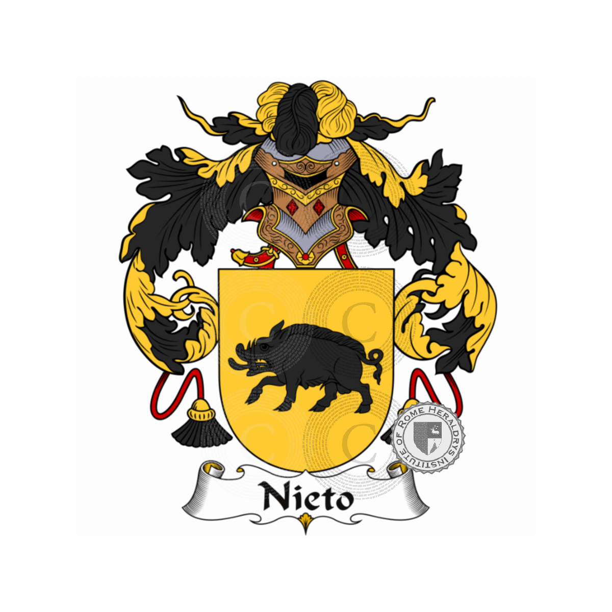 Coat of arms of familyNieto, Nietto