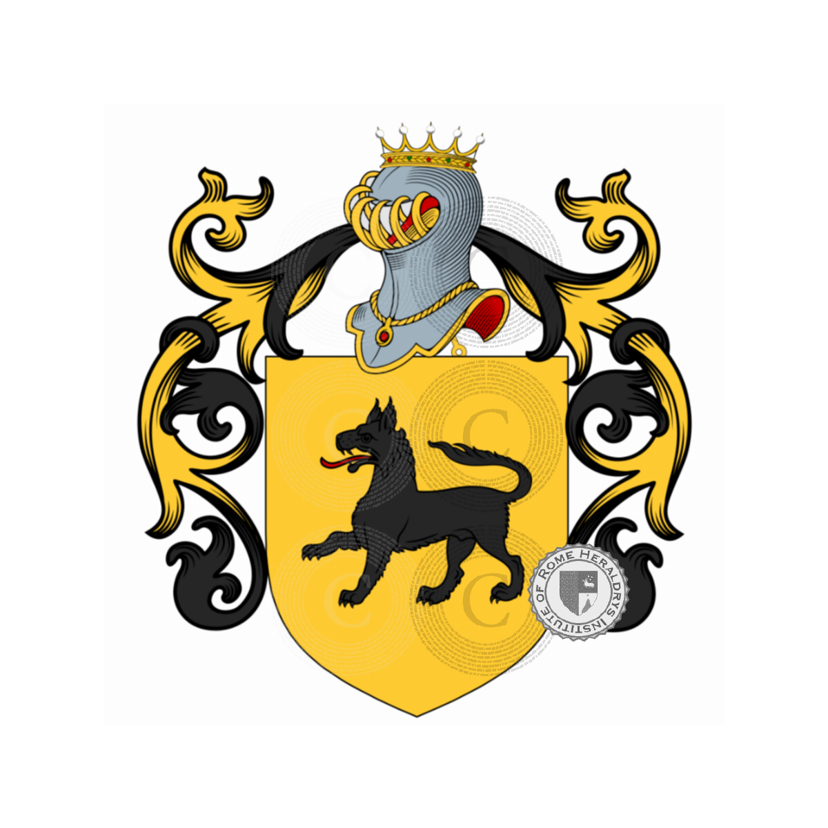 Escudo de la familiaLuparelli, Luparello