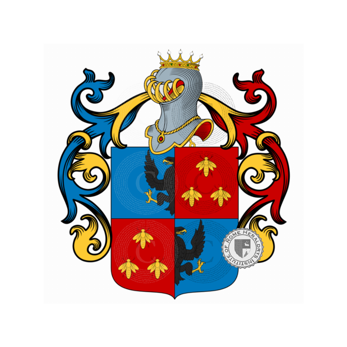 Escudo de la familiaMiorini, Miorim (Brasile),Miorin,Miorini Edler Von Sebentenberg