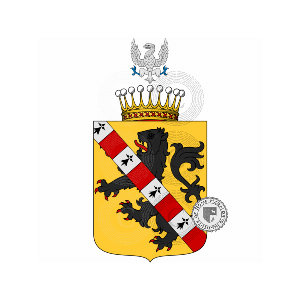 Escudo de la familiaMontbel, Mombel,Mombello,Montbel