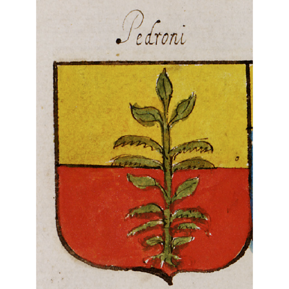 Wappen der FamiliePedroni, Pedron