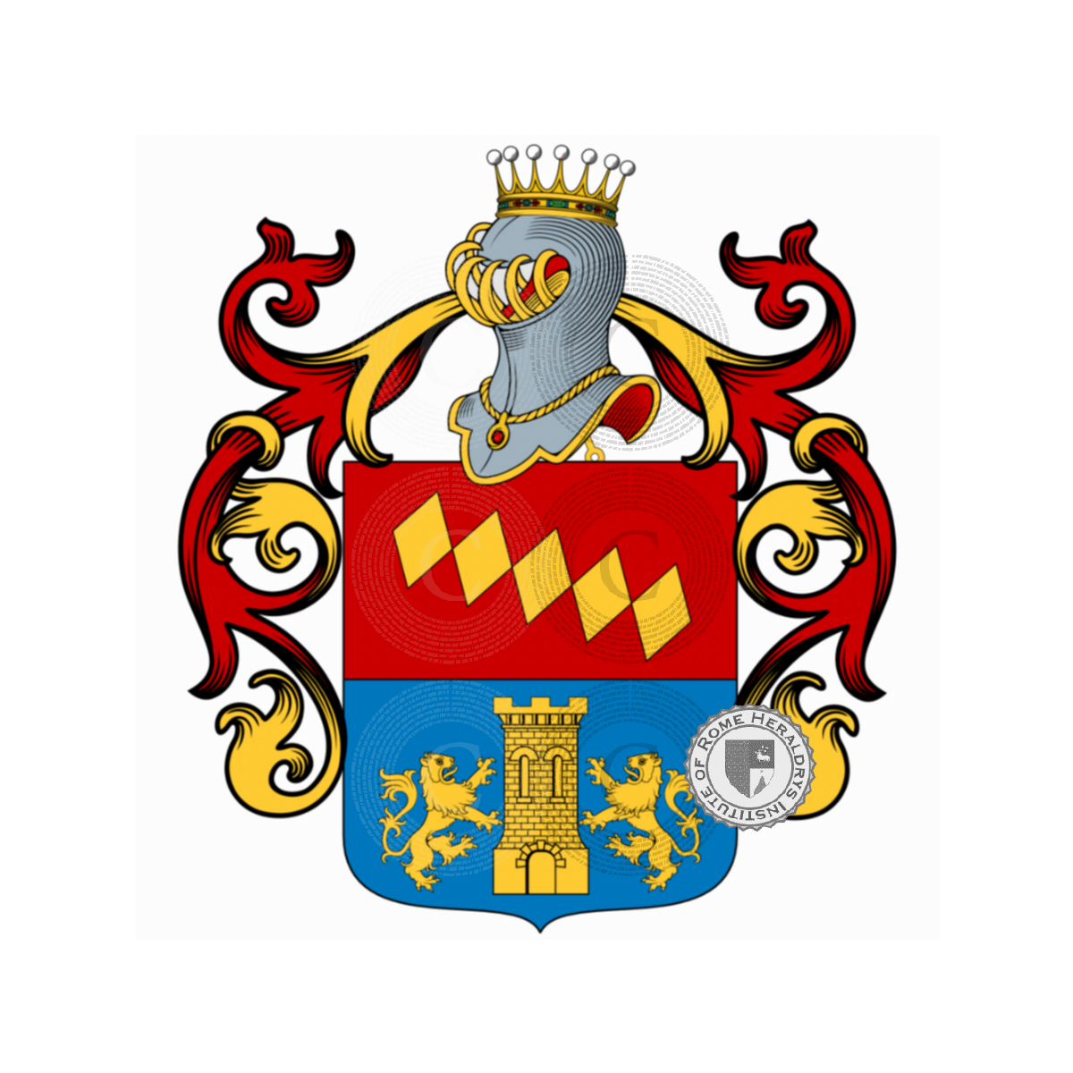 Wappen der FamilieLentini, Lentini-San Basilio,Leontini