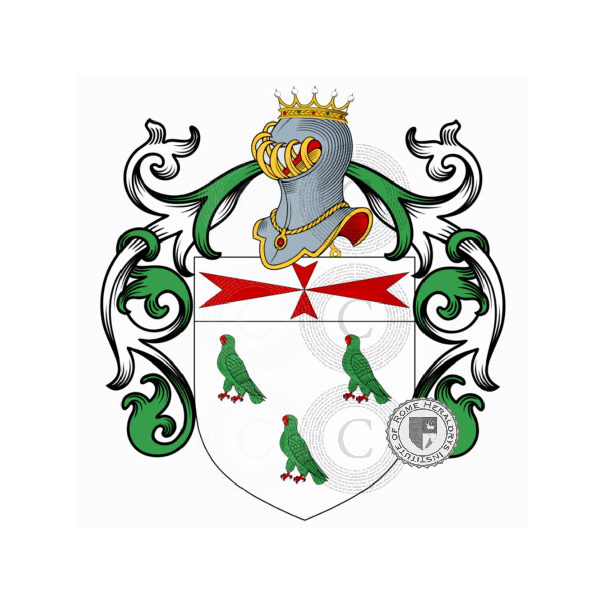 Coat of arms of familyPappagalli, Pappagallo