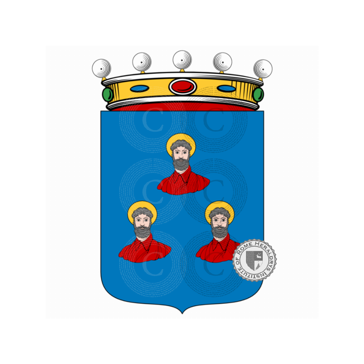 Wappen der FamilieSanti, da Pozzolatico,de Sanctis,di Santo,Sante,Santi dalle Capanne,Santo