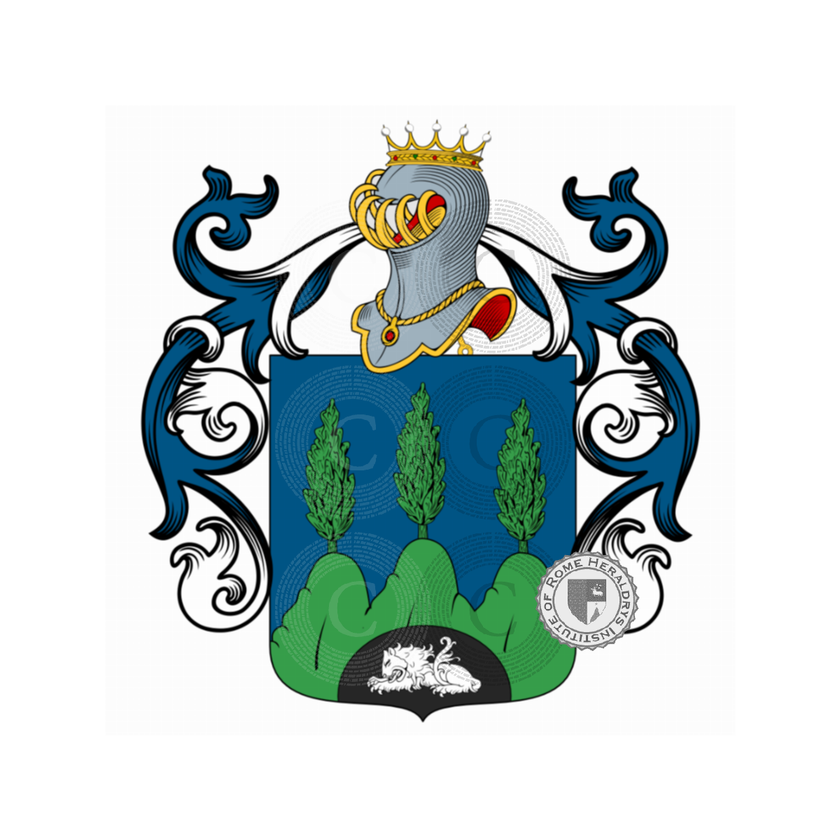Wappen der FamilieCrotta, Crotta,Grotta