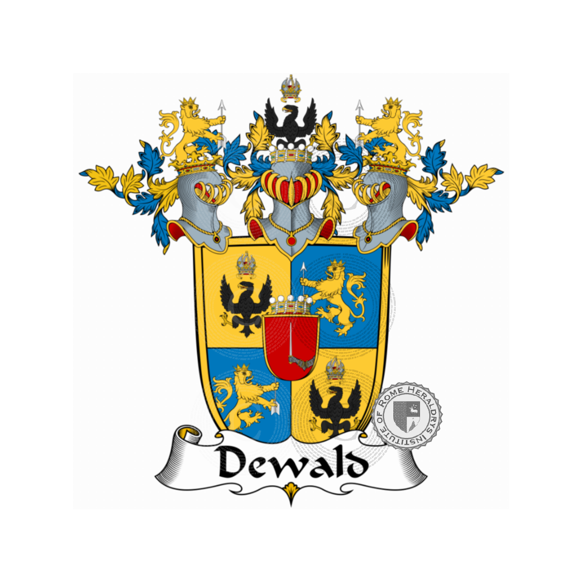 Wappen der FamilieDewald, von Rewald