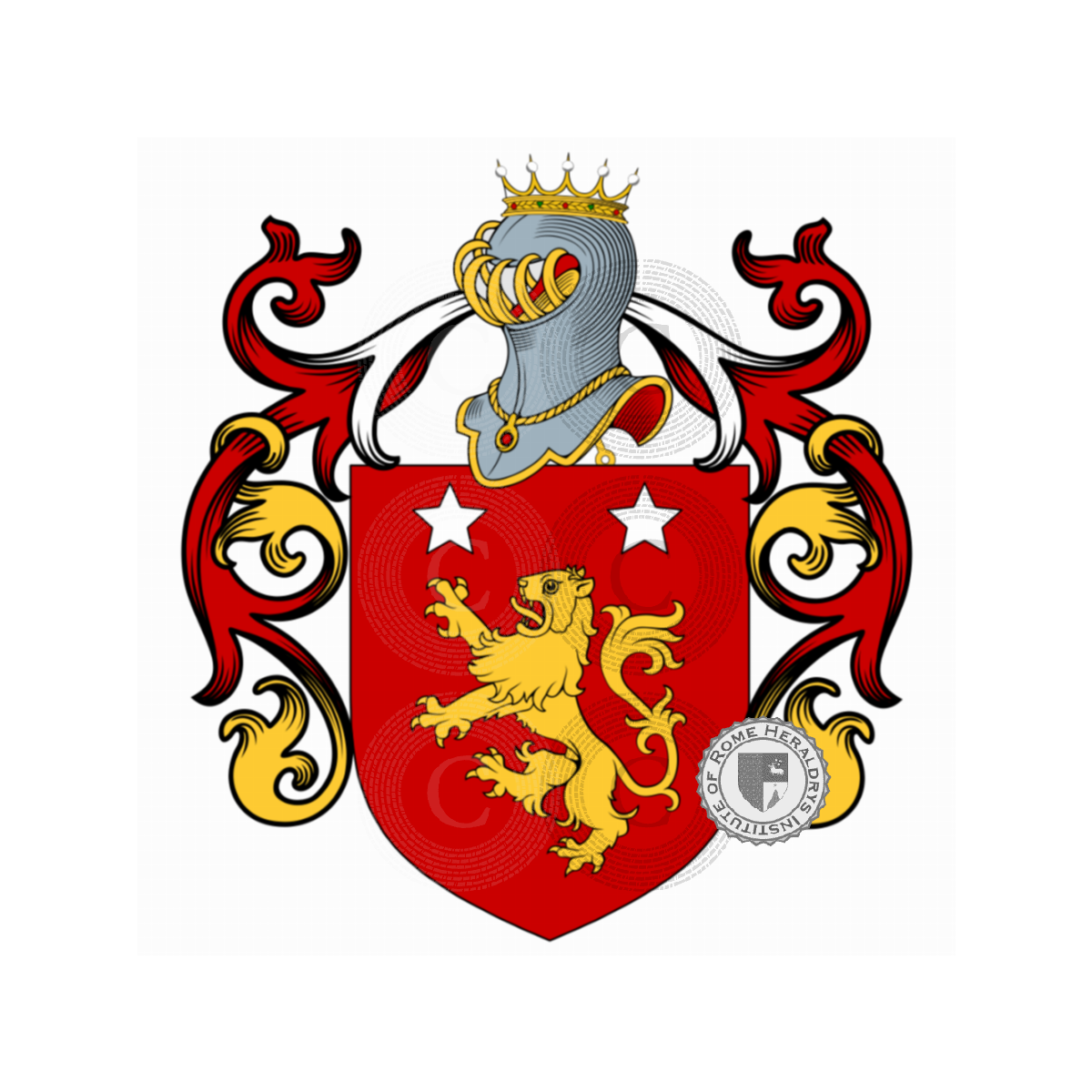 Coat of arms of familyLecomte, D'Orville