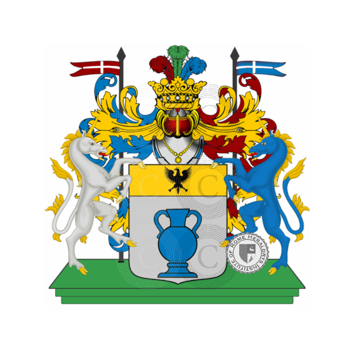 Escudo de la familiaVendetti, de Vendetti,de Venectinis,Vendettini,Venditti,Venectinis,Venettini
