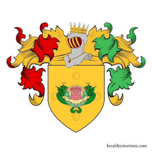 Coat of arms of family Pozzio