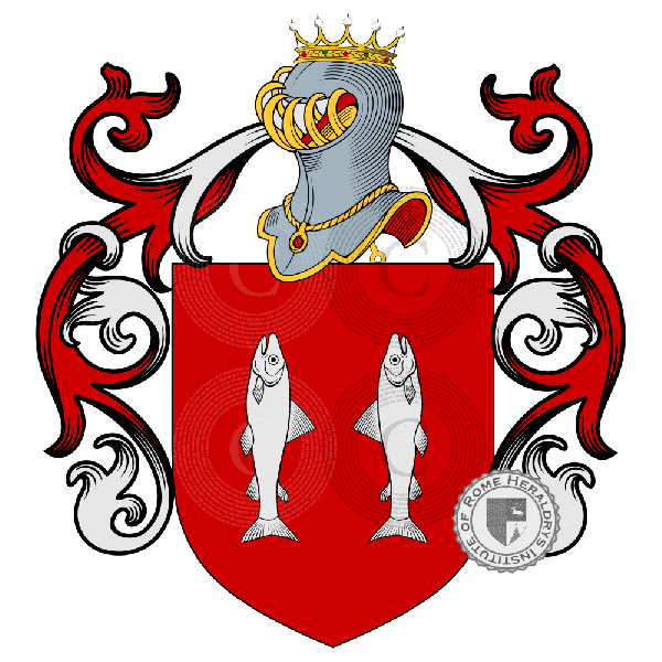 Coat of arms of family Santo