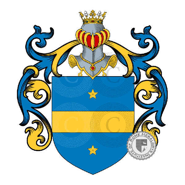 Coat of arms of family Vangelo
