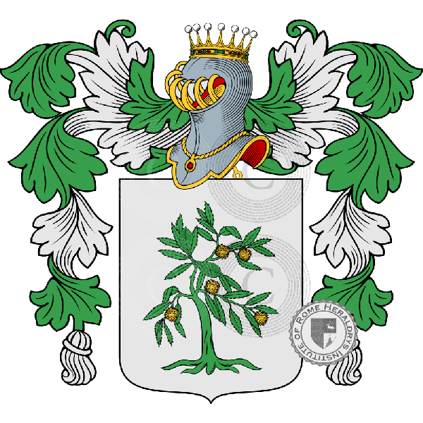 Coat of arms of family Castagnani