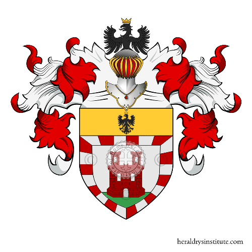 Coat of arms of family Erba   ref: 6368