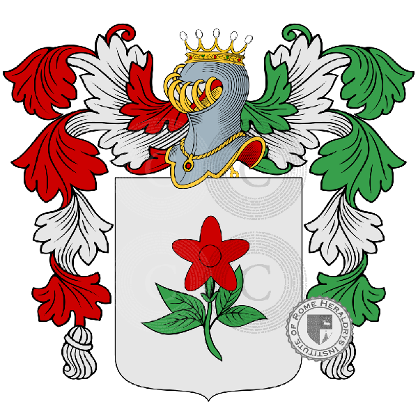 Coat of arms of family Fiorebianco